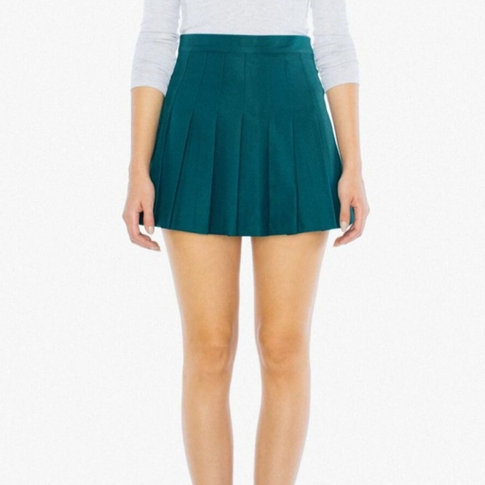 American Apparel Forest Green Tennis Skirt Gem